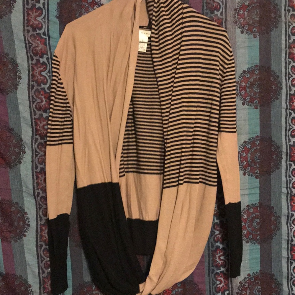 Black and brown sweater